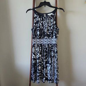 White House Black Market Fit and Flare Halter Dress